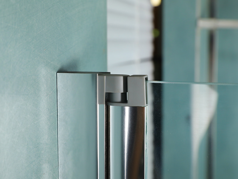 RSQA 피벗 샤워 인클로저, 투명 강화 유리, 크롬 알루미늄 프로파일, 이중 구멍 핸들, 트레이 포함 RSQA 피벗 샤워 인클로저, 투명 강화 유리, 크롬 알루미늄 프로파일, 이중 구멍 핸들, 트레이 포함