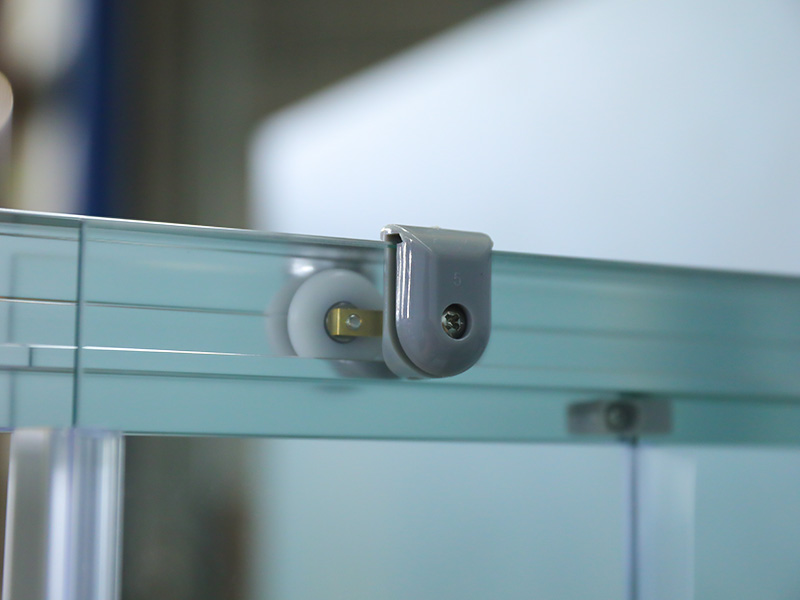 RE 크롬 알루미늄 프레임 강화 유리 사각 슬라이딩 샤워 인클로저(트레이 포함) RE 크롬 알루미늄 프레임 강화 유리 사각 슬라이딩 샤워 인클로저(트레이 포함)