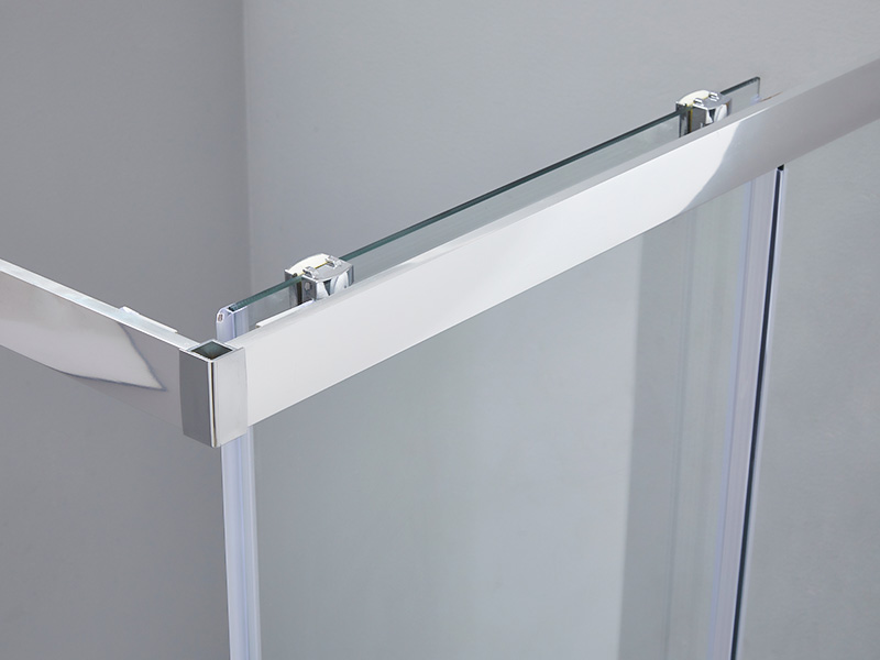 SQ 투명 강화 유리 욕실 슬라이딩 샤워 인클로저, 트레이 포함 SQ 투명 강화 유리 욕실 슬라이딩 샤워 인클로저, 트레이 포함